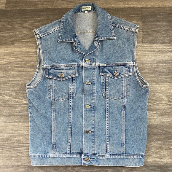 Guess Other - Vintage Guess Jeans Denim Vest American Tradition Blue Size Large 90s USA Made